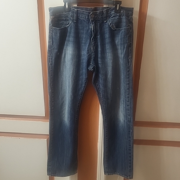 D/S Ralph Lauren Denim & Supply Slouch Jeans Men’s Distressed Patch Flag 36/34 - Picture 1 of 6